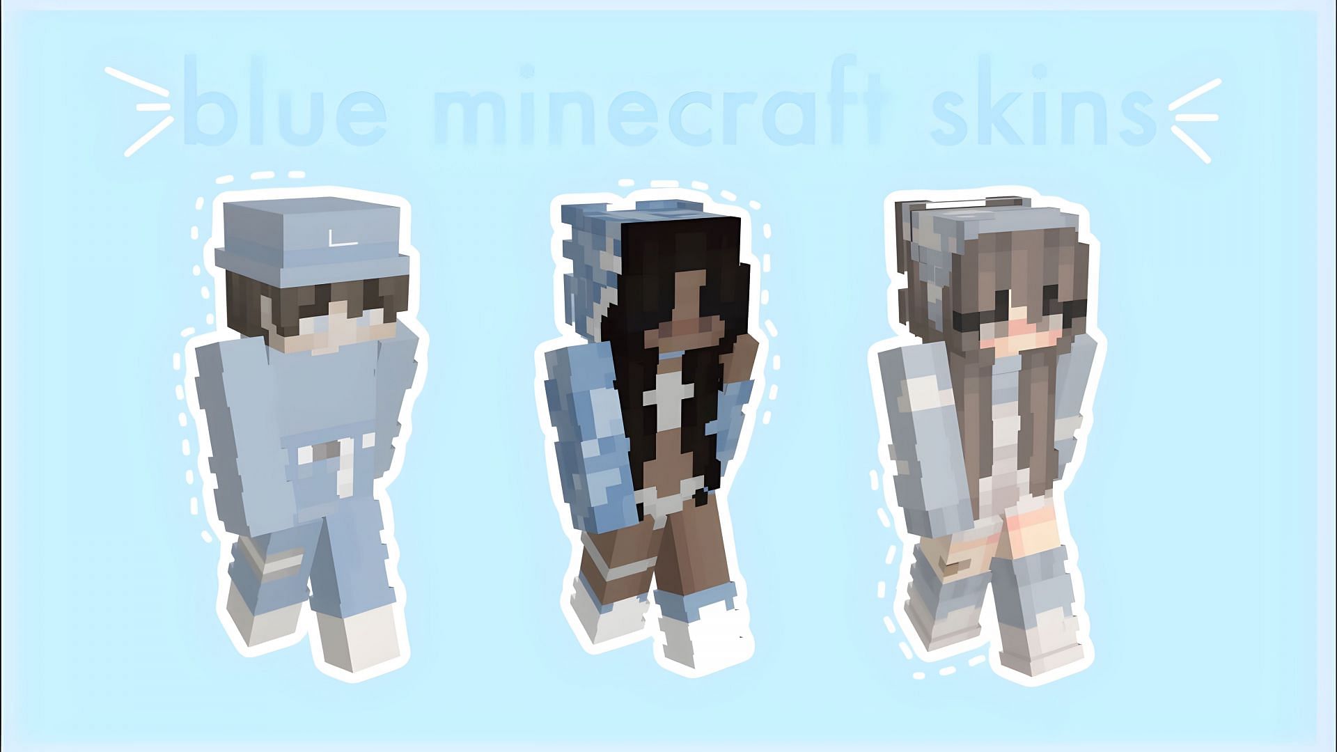 blue and red tiktok minecraft skin