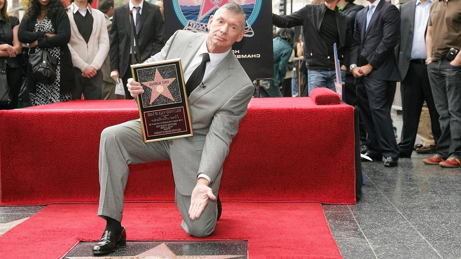 Vince McMahon earned a star on the &quot;Hollywood Walk of Fame&quot; .