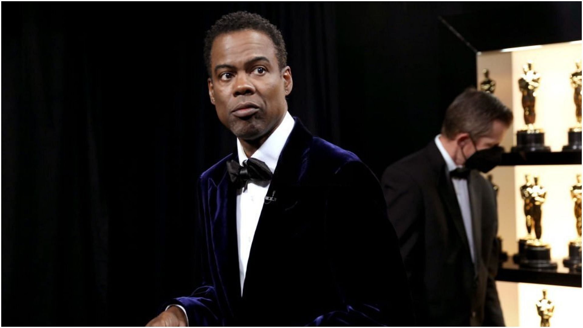 Chris Rock makes fun of Will Smith&#039;s slap at Oscars 2022 (Image via Al Seib/Getty Images)