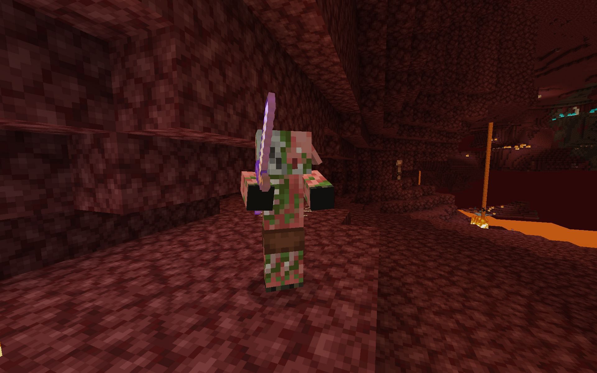 A neutral Zombified Piglin (Image via Minecraft)