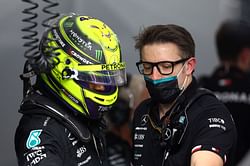 "That was probably a 50-50 decision" - Mercedes' Toto Wolff claims Lewis Hamilton was 'between a rock and a hard place' with regard to strategy at 2022 F1 Miami GP