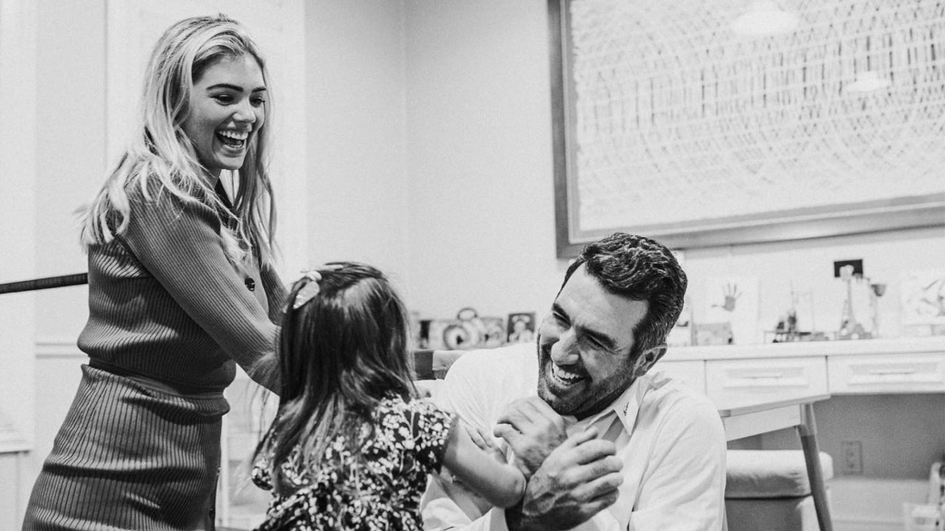 Kate Upton in a family photo with Justin and Genevieve.