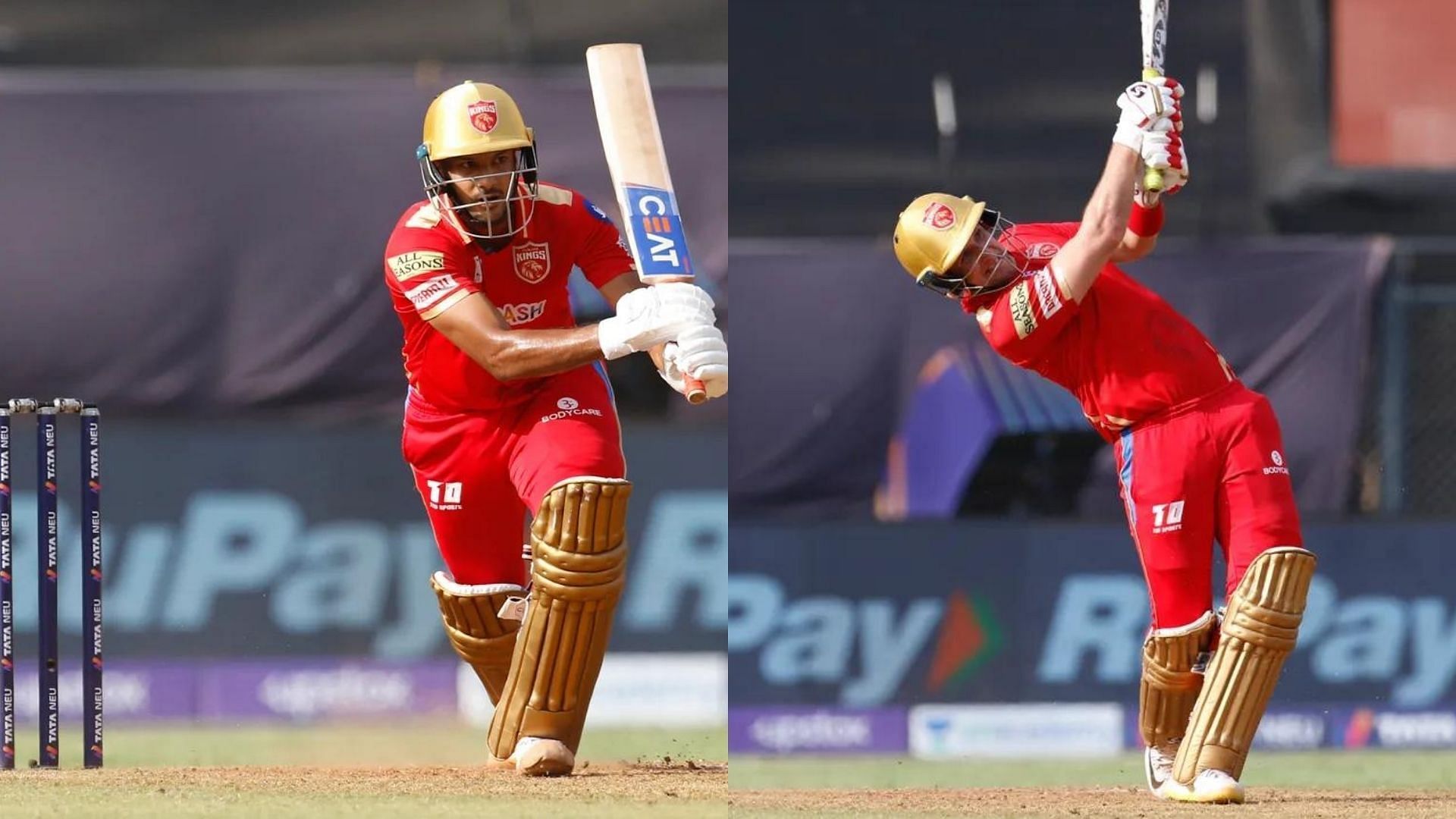 Aakash Chopra believes Mayank Agarwal (L) needs to promote Liam Livingstone to No.4 for PBKS. (P.C.:iplt20.com)