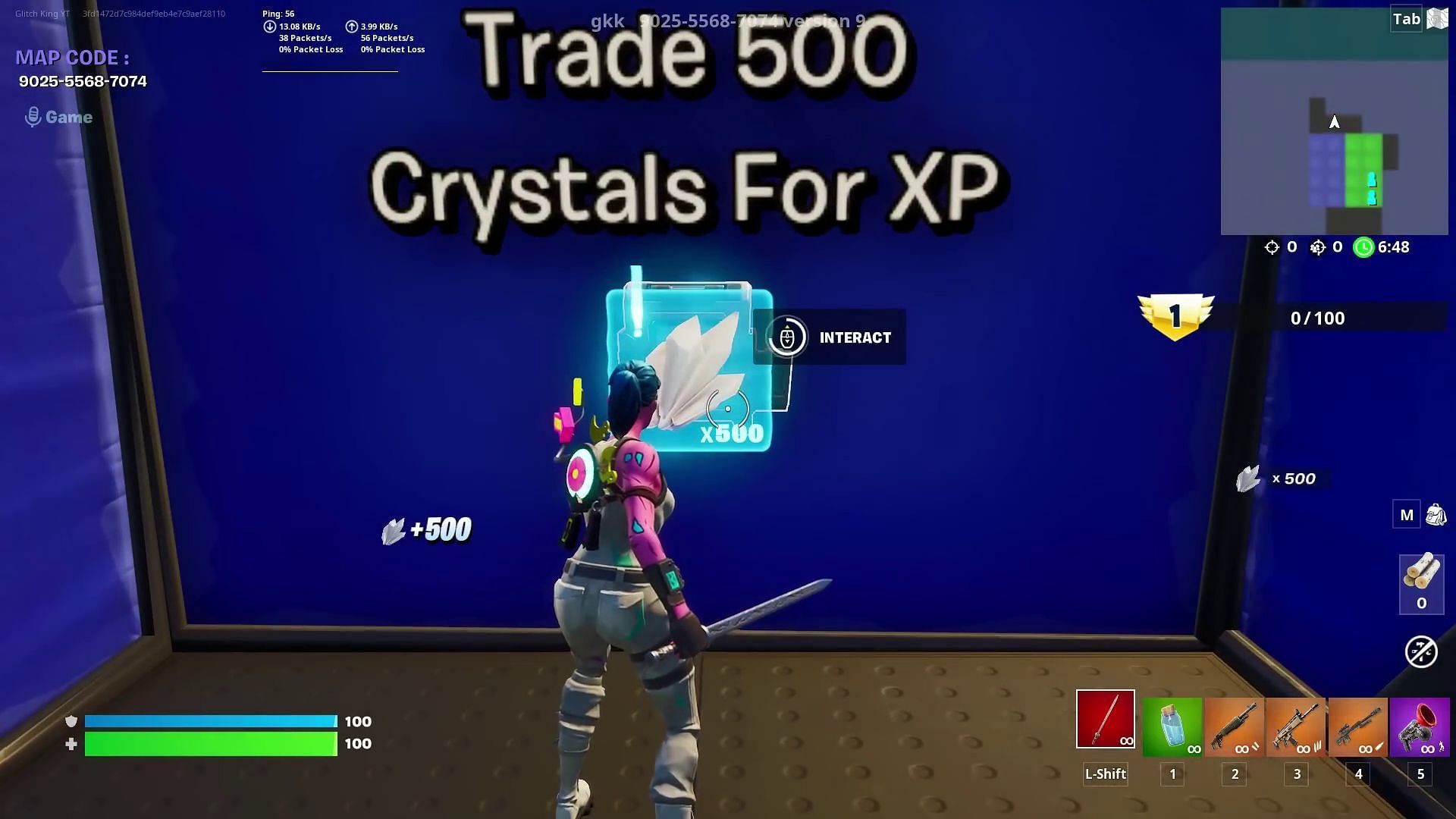 Loopers would need to collect 500 crystals to gain enormous XP (Image via YouTube/GKI)