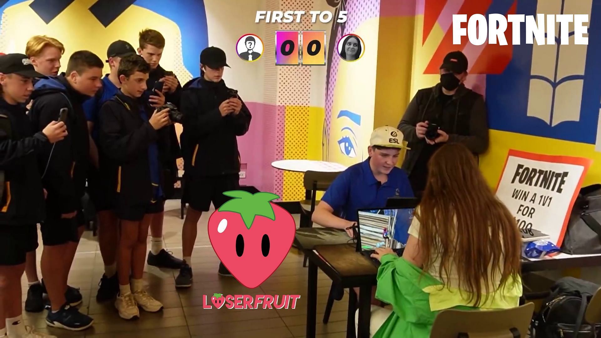 Loserfruit went out in Melbourne to 1v1 strangers in exchange for $100 (Image via YouTube/Loserfruit)