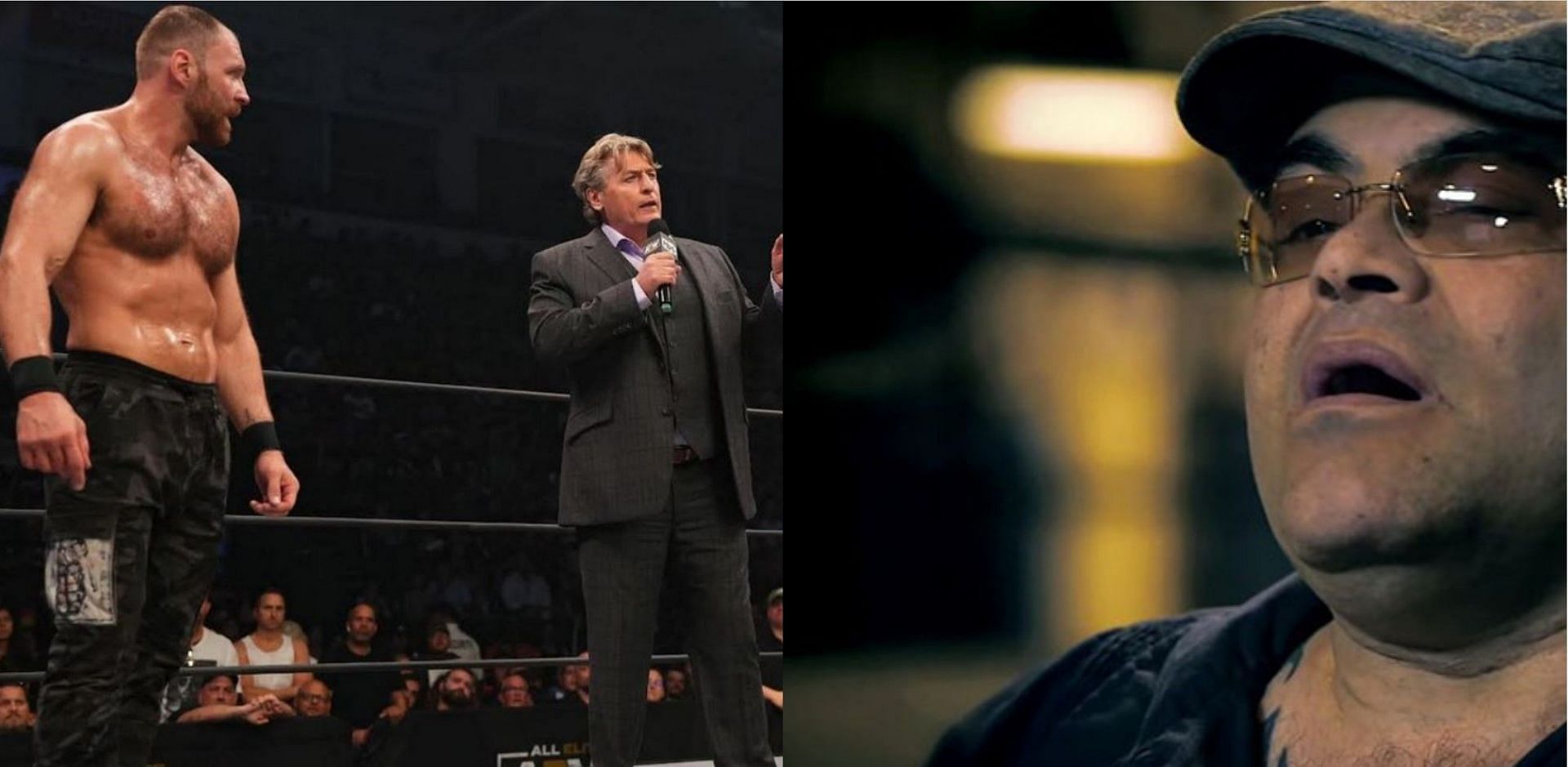 Jon Moxley-William Regal (left) and Konnan (right)