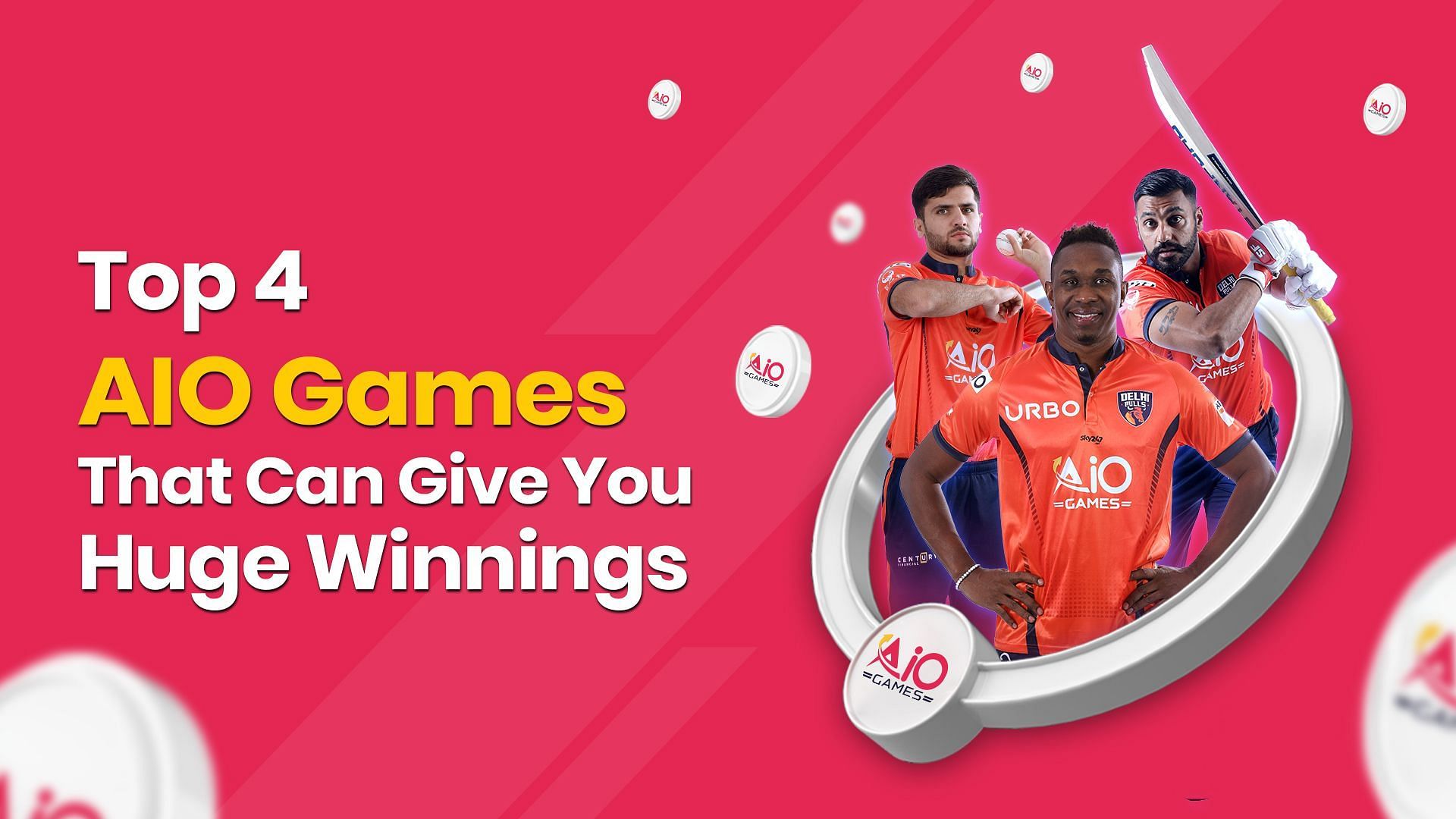 Top 4 games to win money on AIO Games (Image via AIO App)