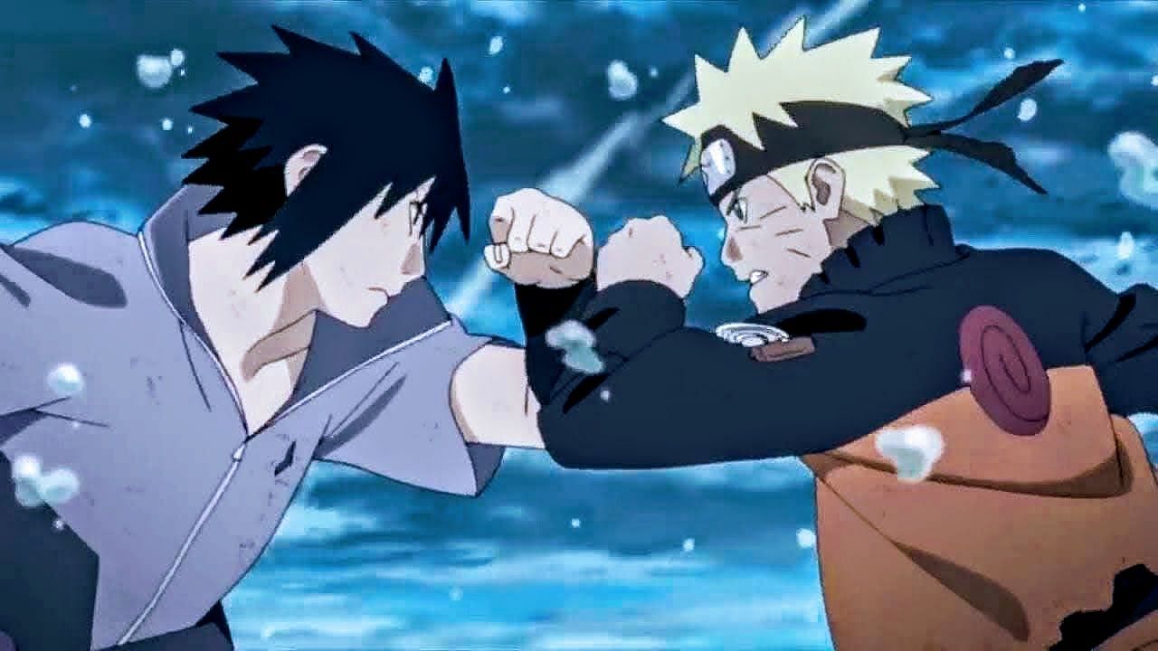 Naruto and Sasuke in a fight scene. (Image via Studio Pierrot)