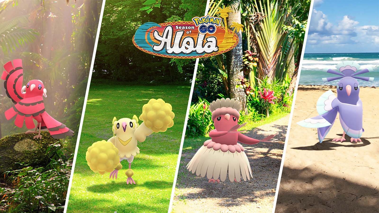 Official artwork for Pokemon GO&#039;s Season of Alola (Image via Niantic)