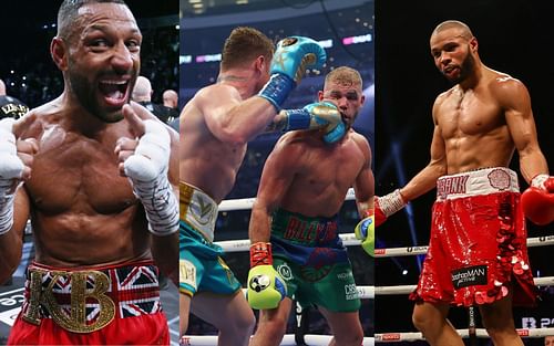 Brook (left), Saunders vs Canelo (middle), and Eubank (right)