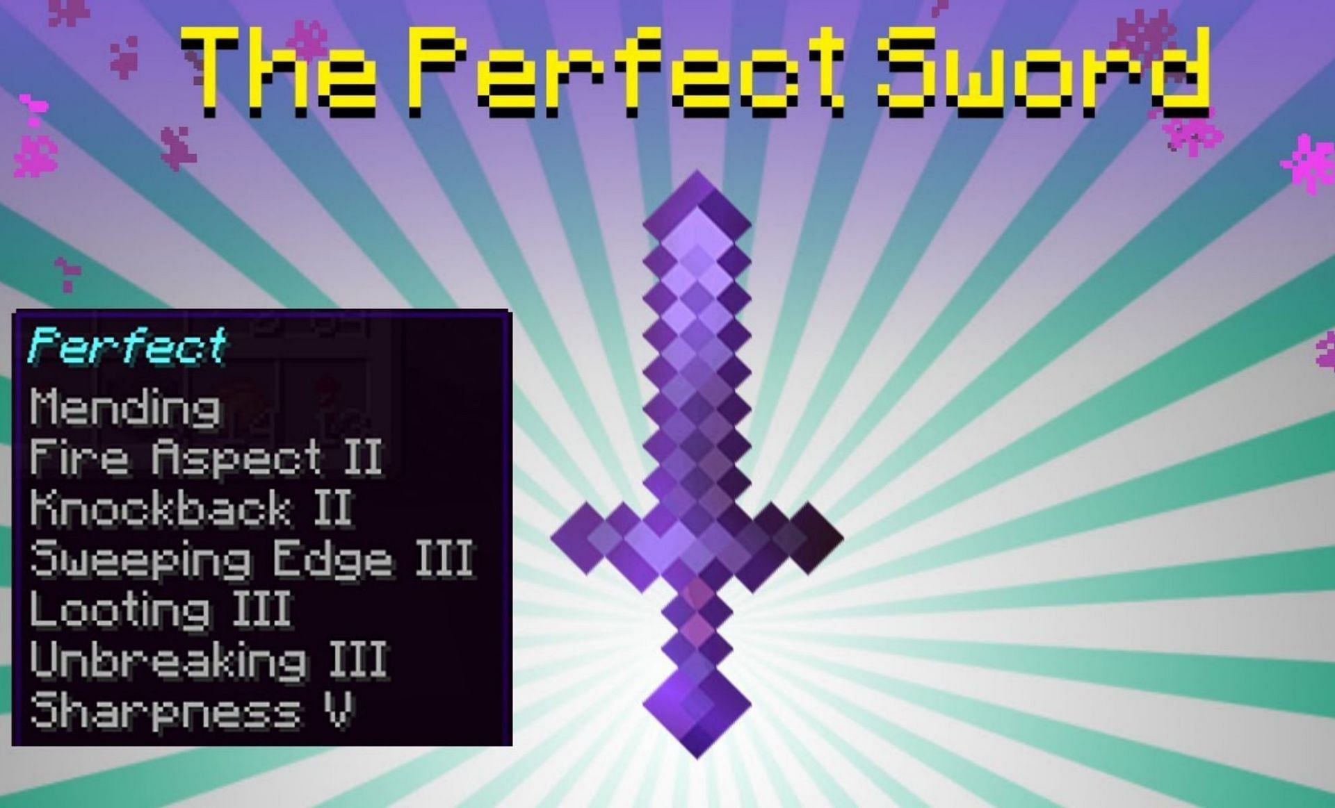 Perfect sword in Minecraft (Image via Mogswamp on YouTube)