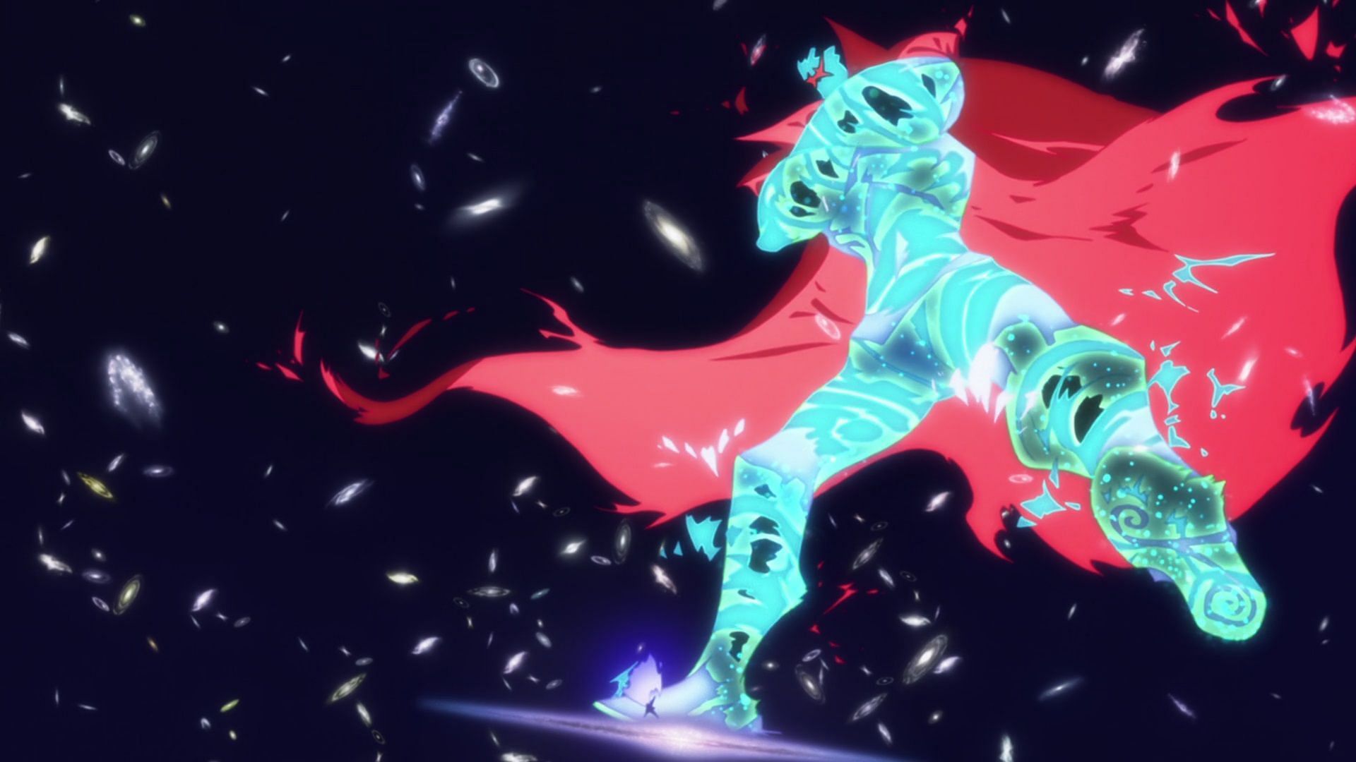 Super Gurren Lagann, at the end of the movie &quot;The Lights in the Sky are Stars&quot; (Image via Studio Gainax)