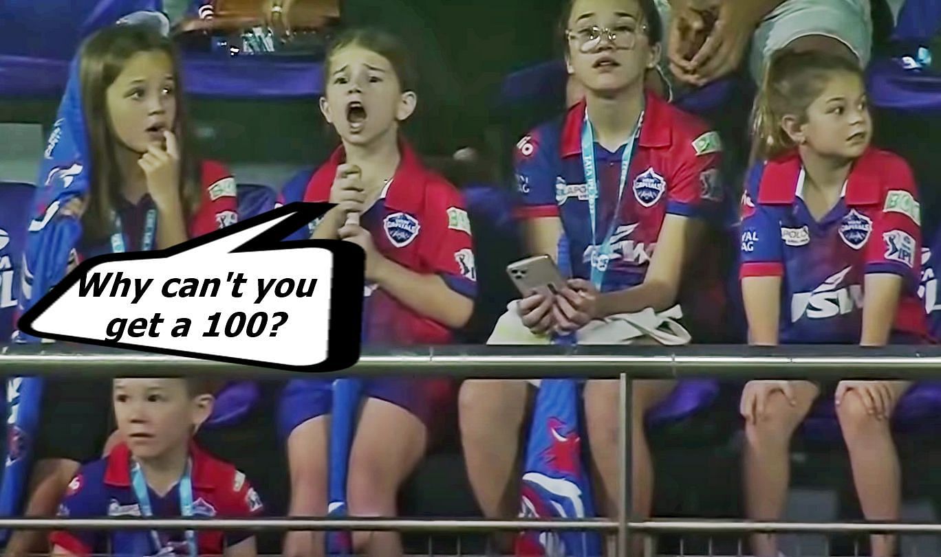 David Warner&#039;s daughters frustrated after his wicket