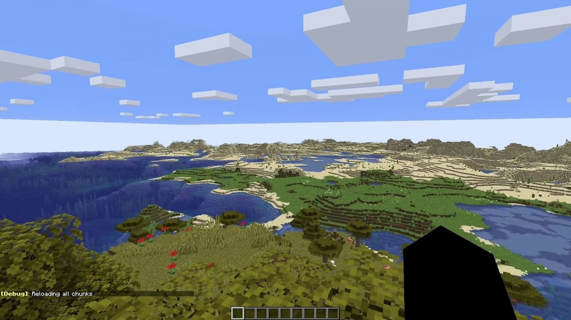 Fade In Chunks adds a Bedrock Edition-style fade to chunk loading in Java Edition (Image via Johni0702/Youtube)