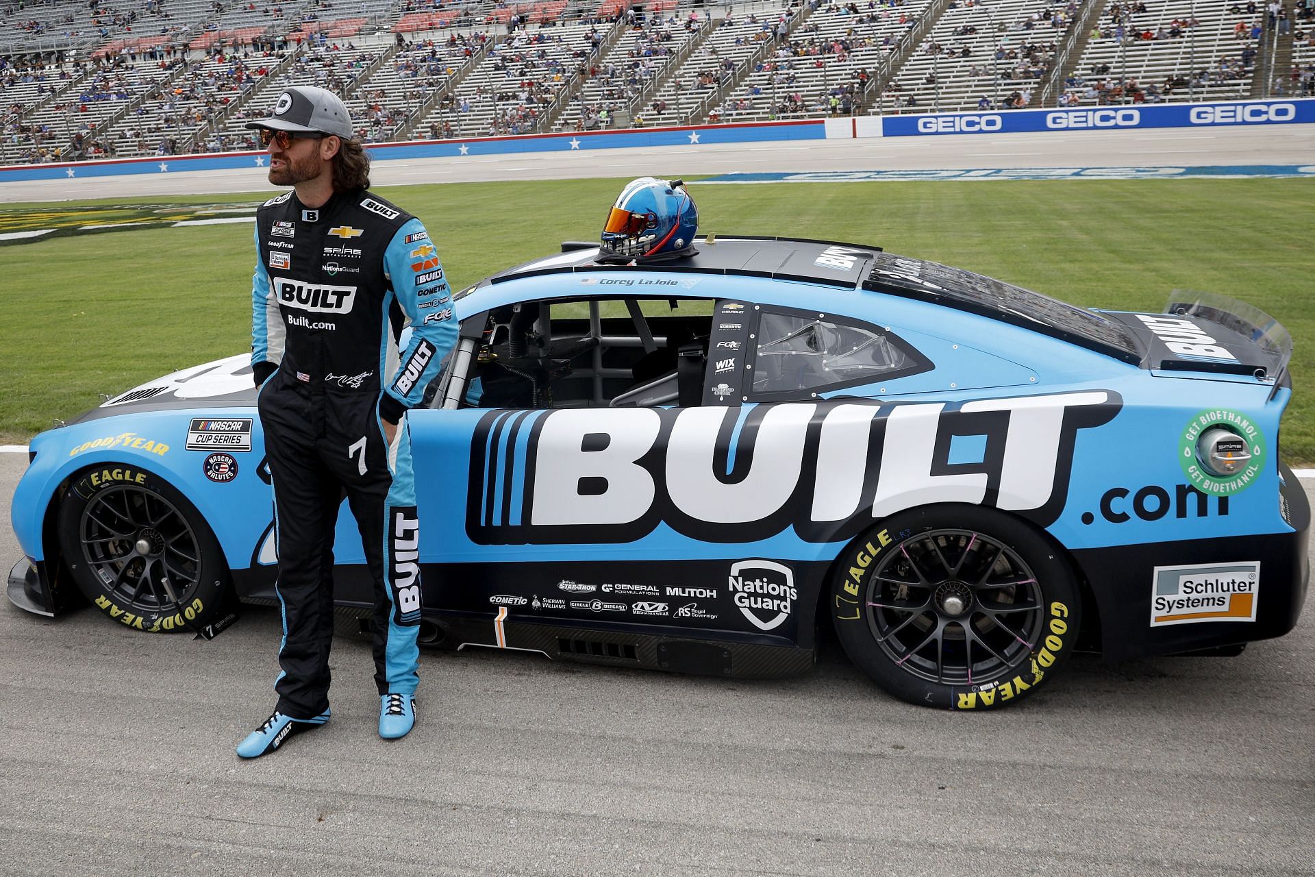 LaJoie waits on the grid prior to the NASCAR Cup Series All-Star Open at Texas Motor Speedway (Photo by Chris Graythen/Getty Images)