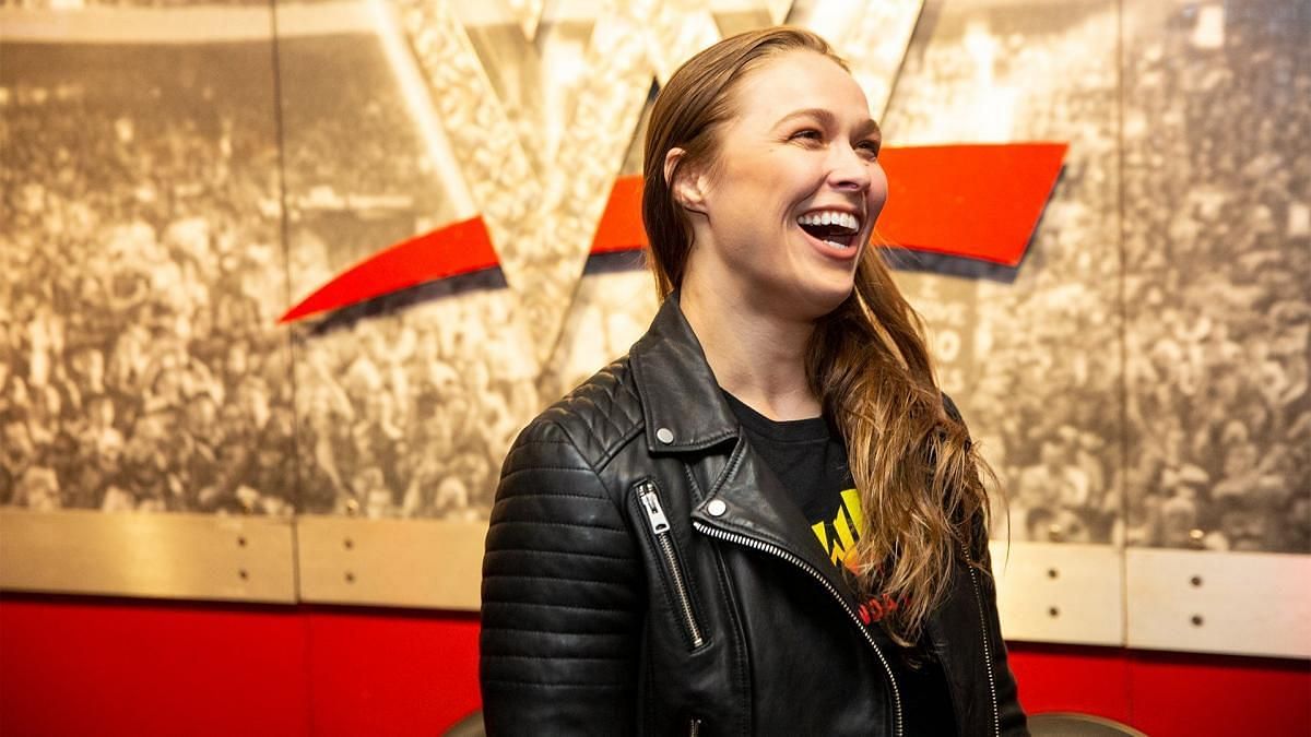 Ronda Rousey backstage at an event