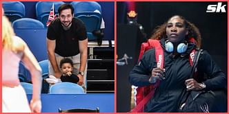 "Time flies" - Serena Williams' husband shares throwback picture of him and their daughter Olympia watching the legend in action at the 2019 Hopman Cup