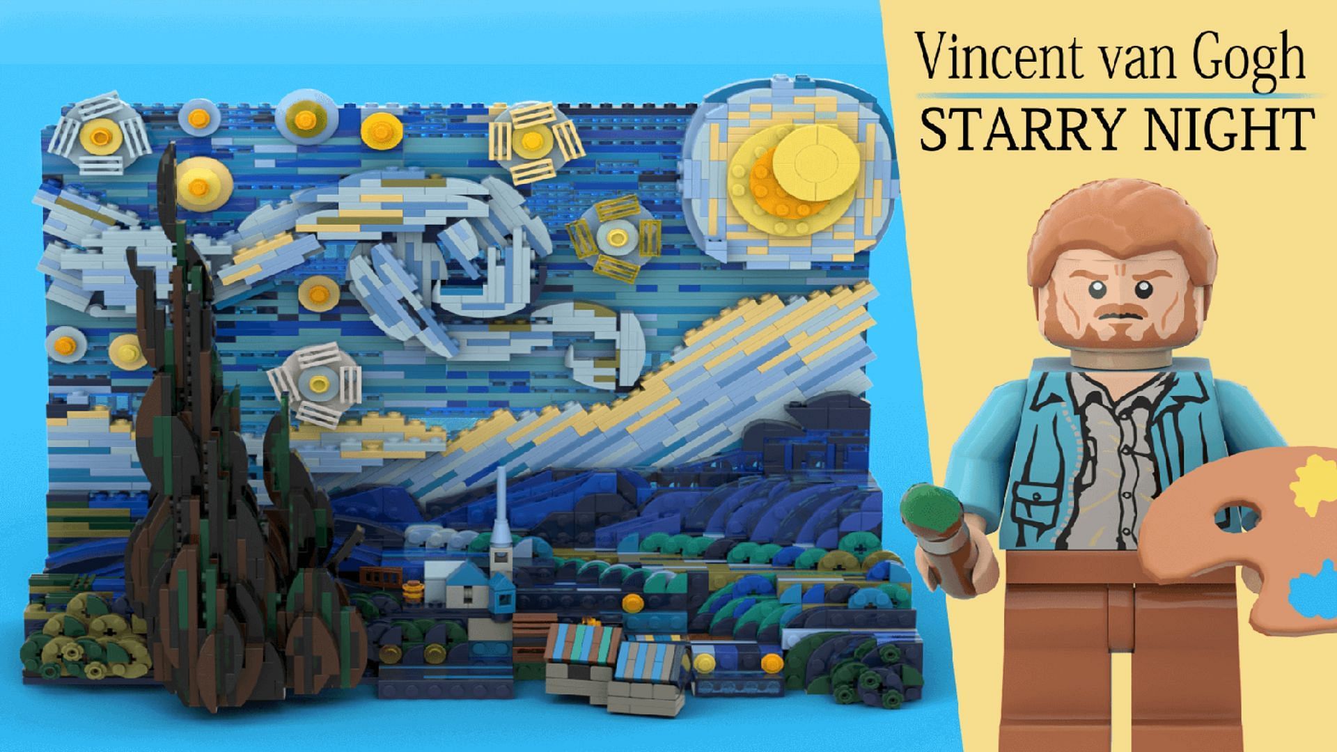 Lego Starry Night (Image via Truman Cheng)