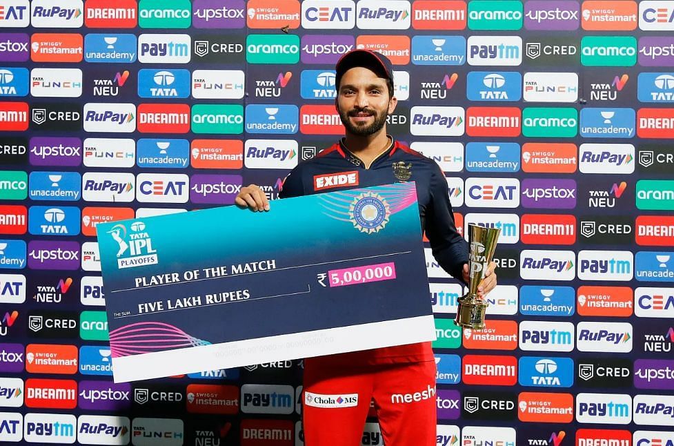 Rajat Patidar was duly chosen as the Player of the Match [P/C: iplt20.com]