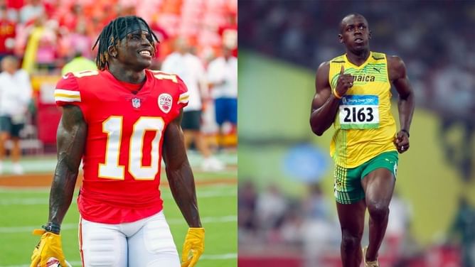 "I’m faster than Usain Bolt, by a lot, too" - Tyreek Hill believes race with Olympic legend will take place soon