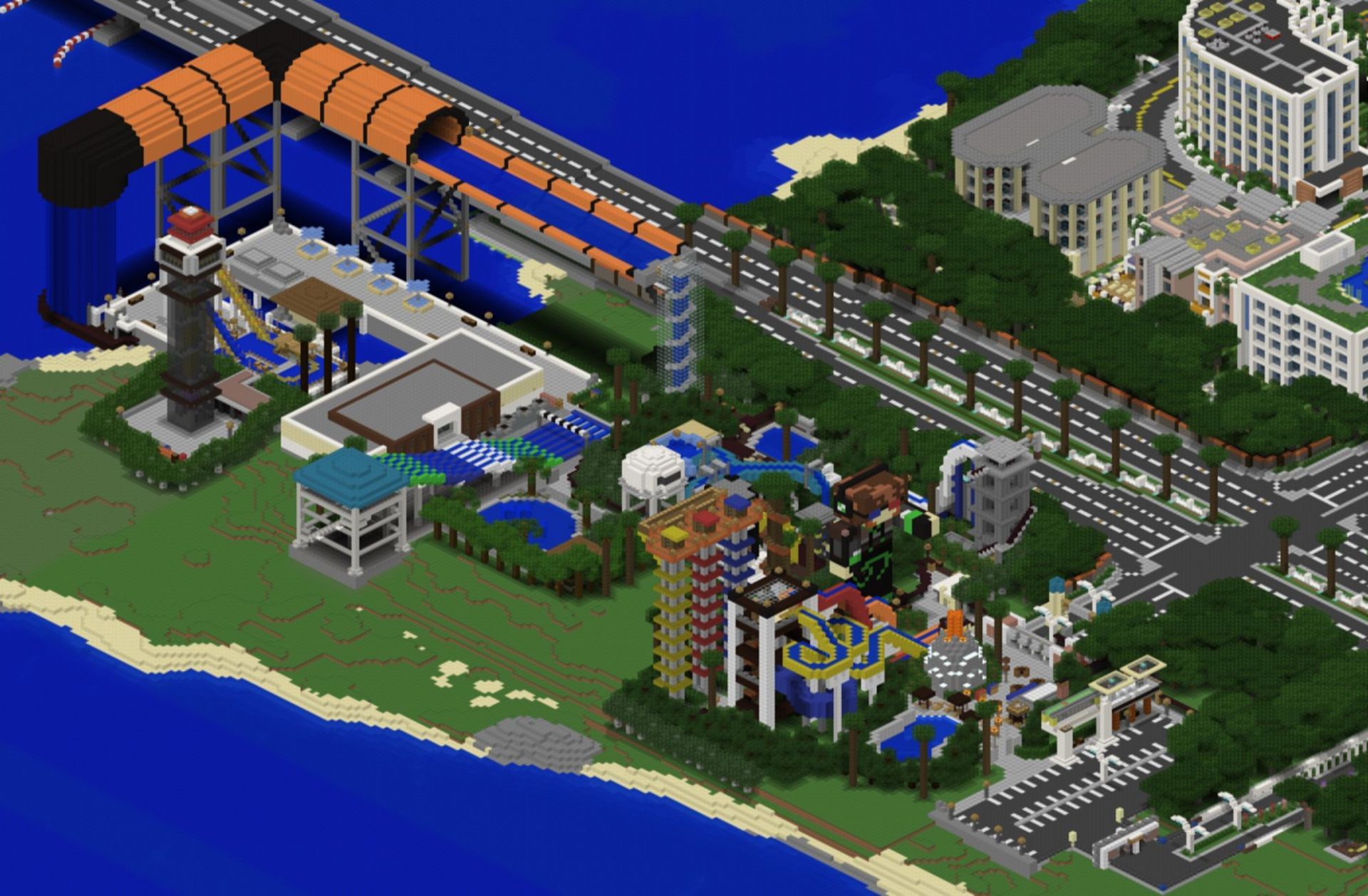 Minecraft Water Park