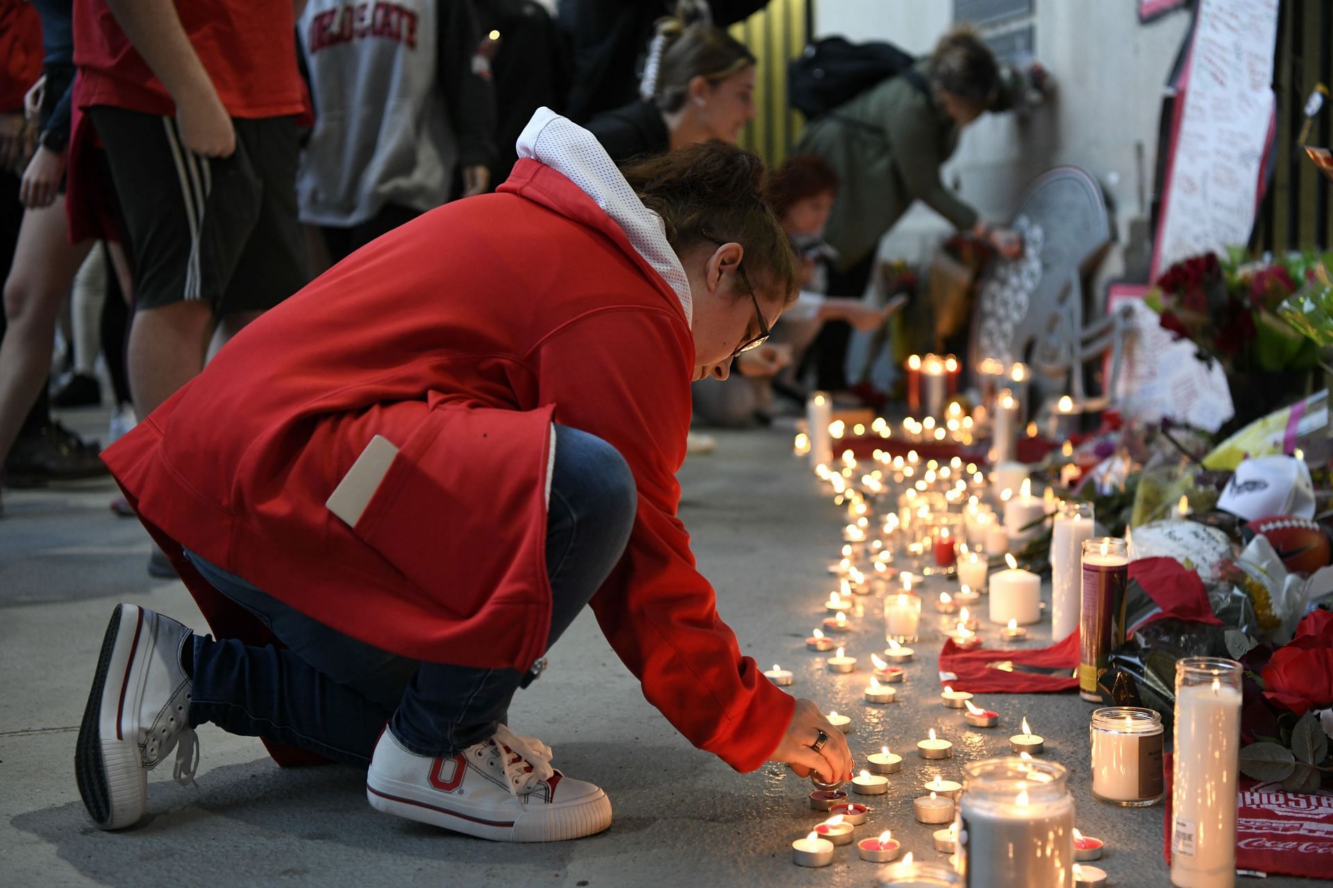 Candlelight Vigil was held for the former Buckeyes