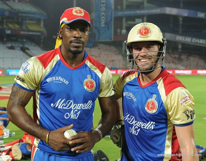 AB de Villiers and Chris Gayle inducted into inaugural RCB Hall of Fame