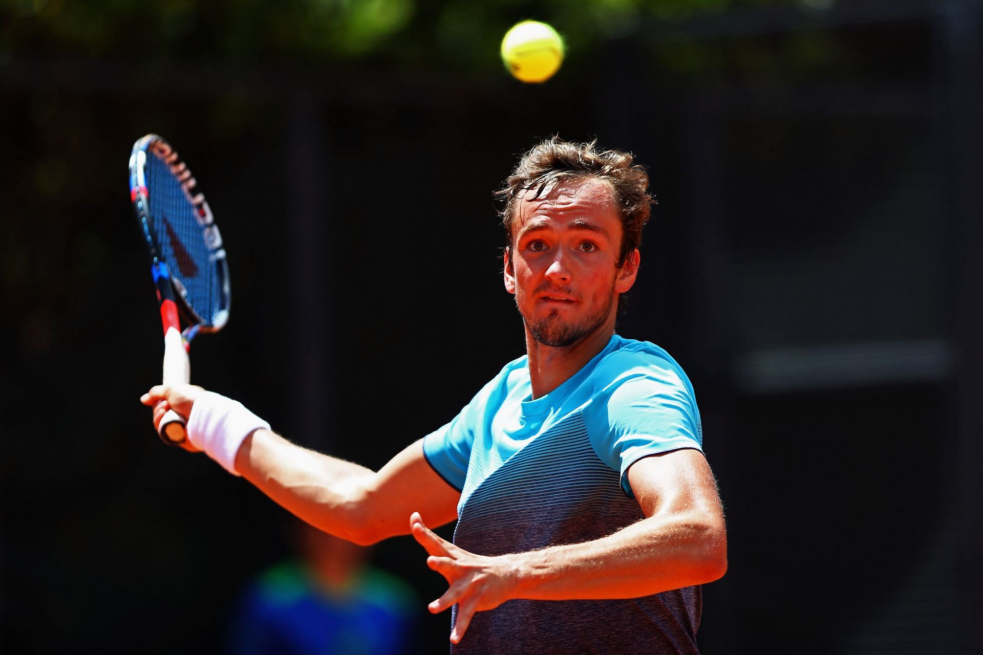 Medvedev in action on claycourt