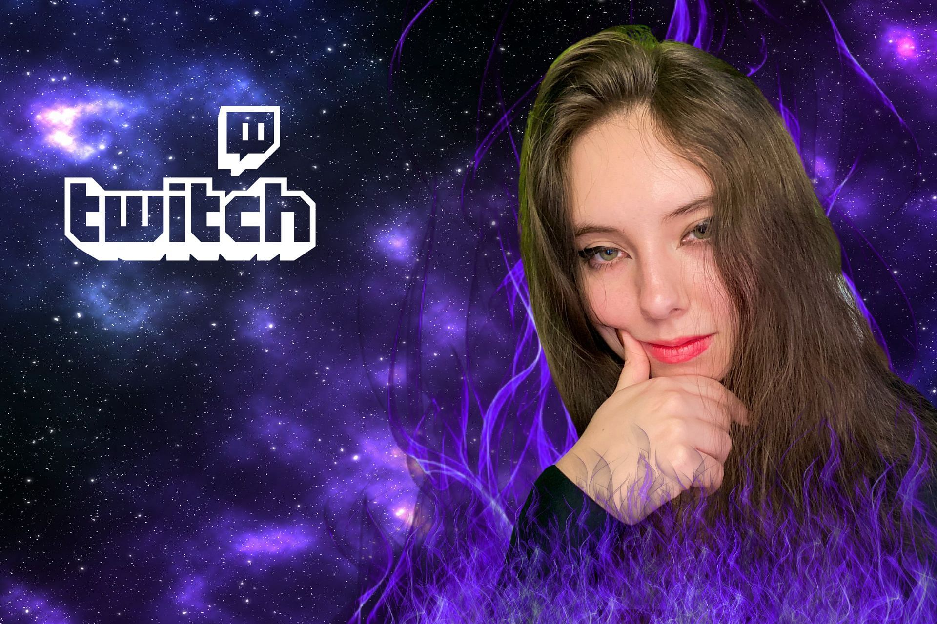 Twitch streamer accidentally sets her own hair on fire (Image via CruelRice/Twitch)