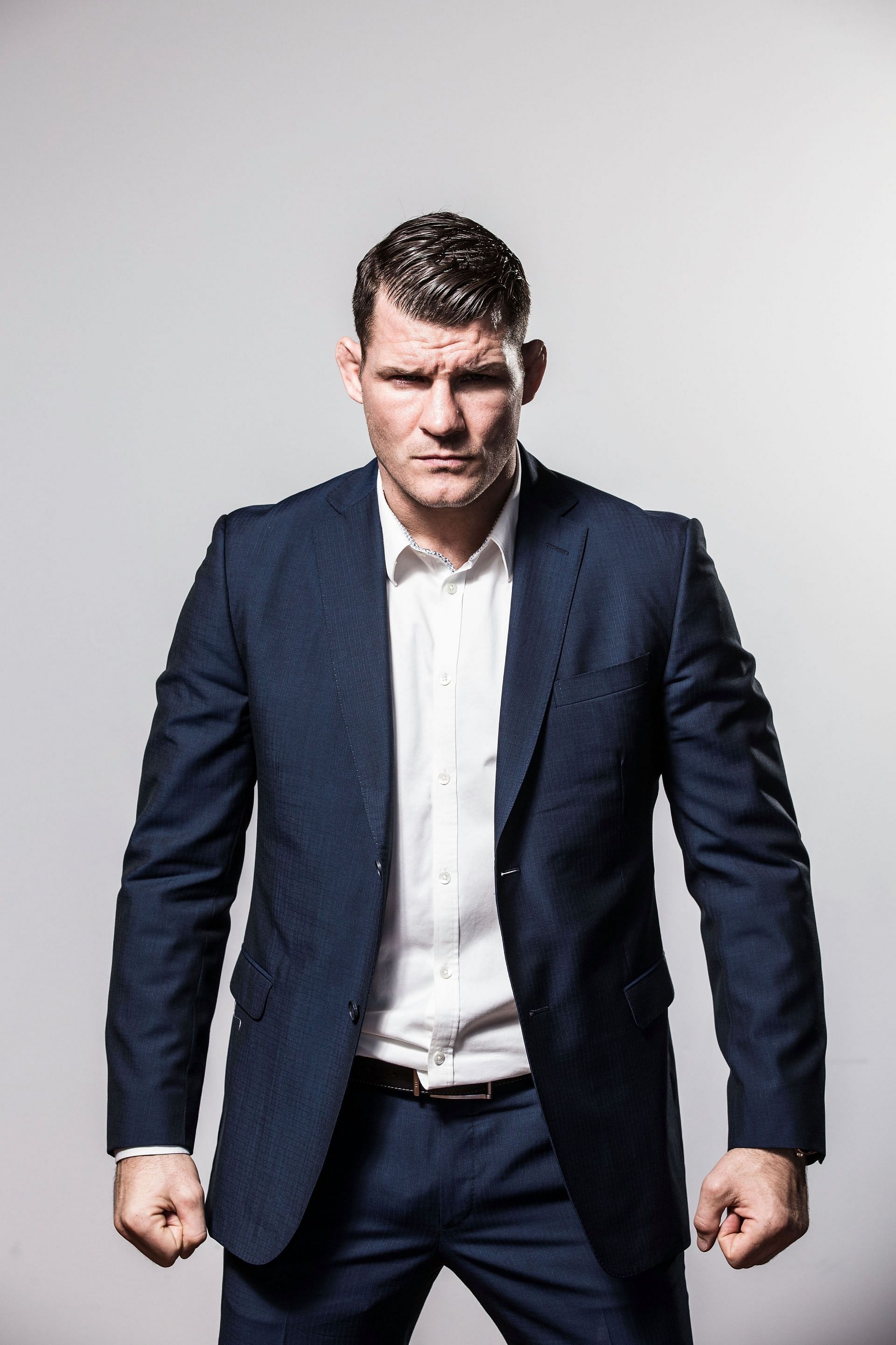 Micheal Bisping ahead of the Luke Rockhold press conference