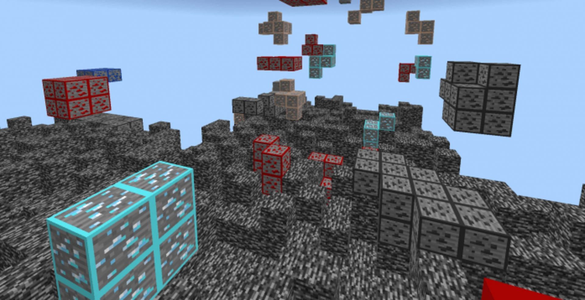 Find precious ores in a flash with this texture pack (Image via d6b/Mcpedl)