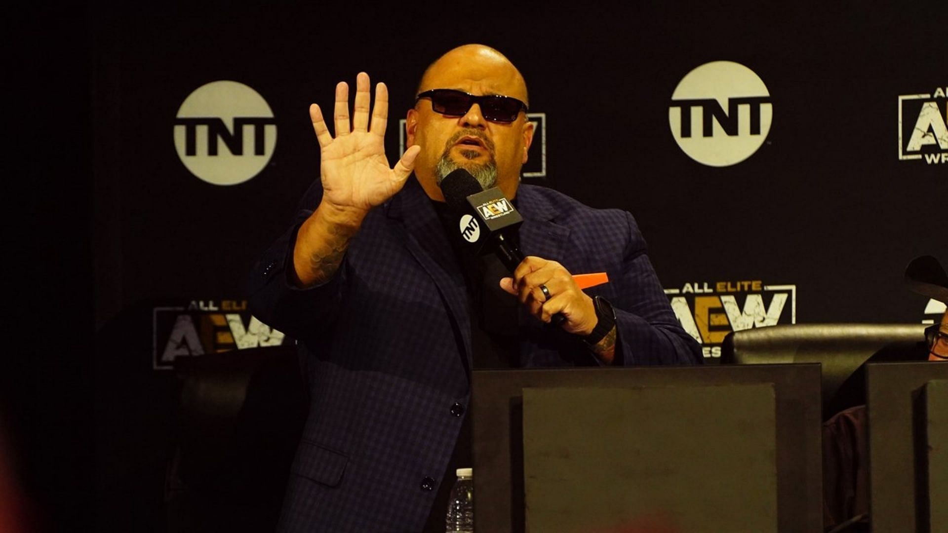 Taz remains a presence in AEW on commentary
