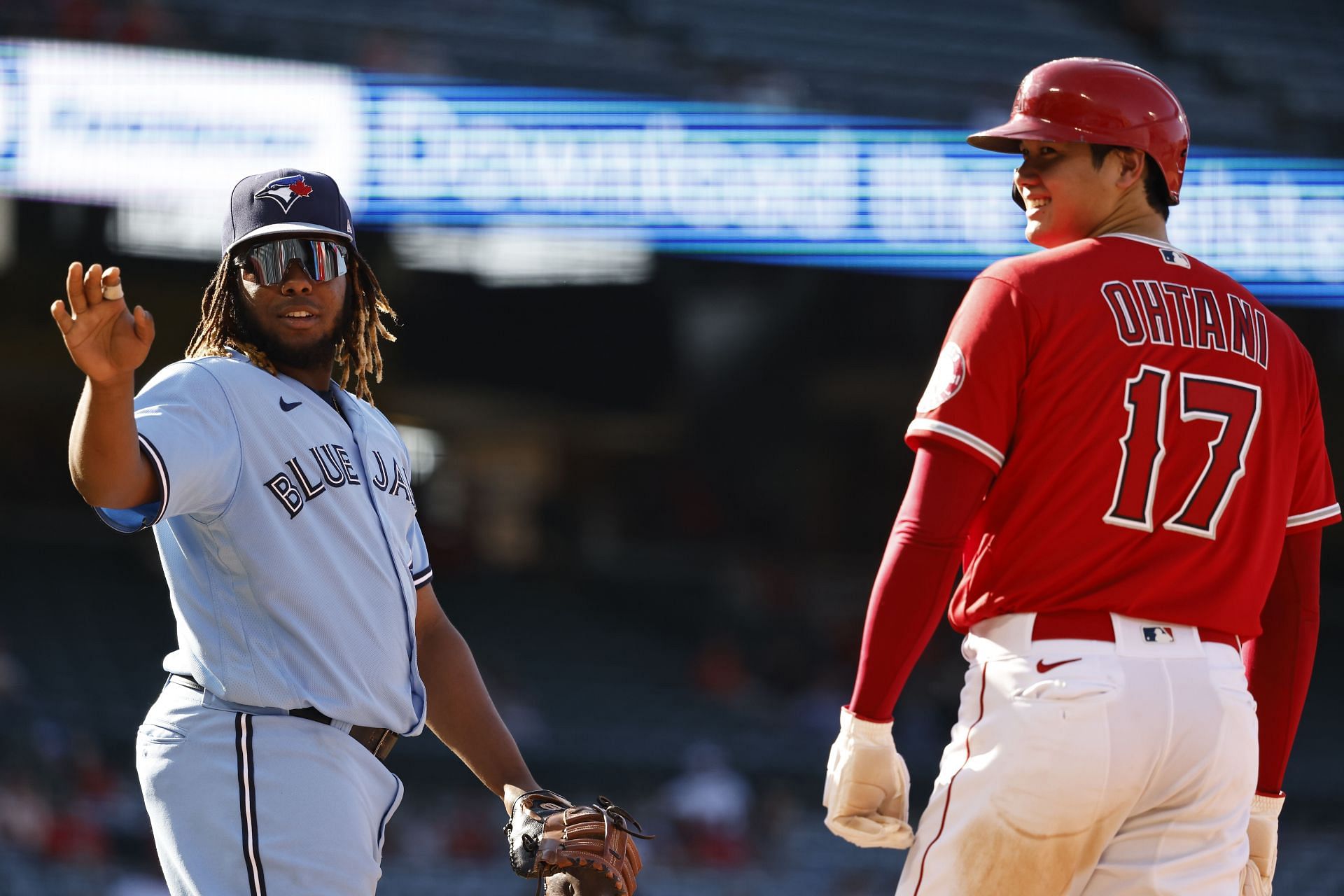 Toronto Blue Jays Vladimir Guerrero Jr. and Los Angeles Angels Shohei Ohtani are neck n&#039; neck fighting for second place in the MLB AL MVP power rankings