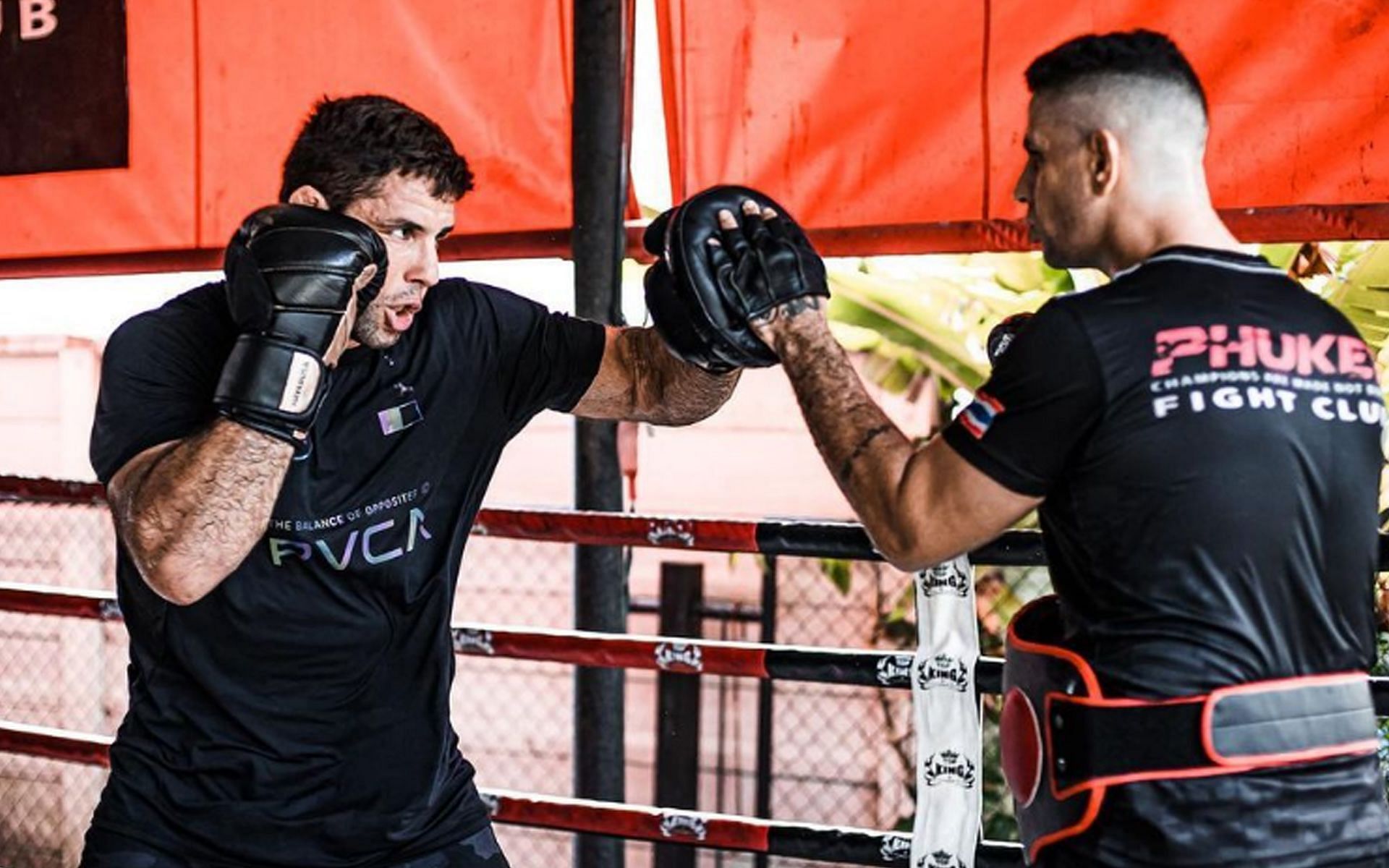 &#039;Buchecha&#039; (L) is honed his striking at one of the best places to learn it. | [Photo: @marcusbuchecha on Instagram]