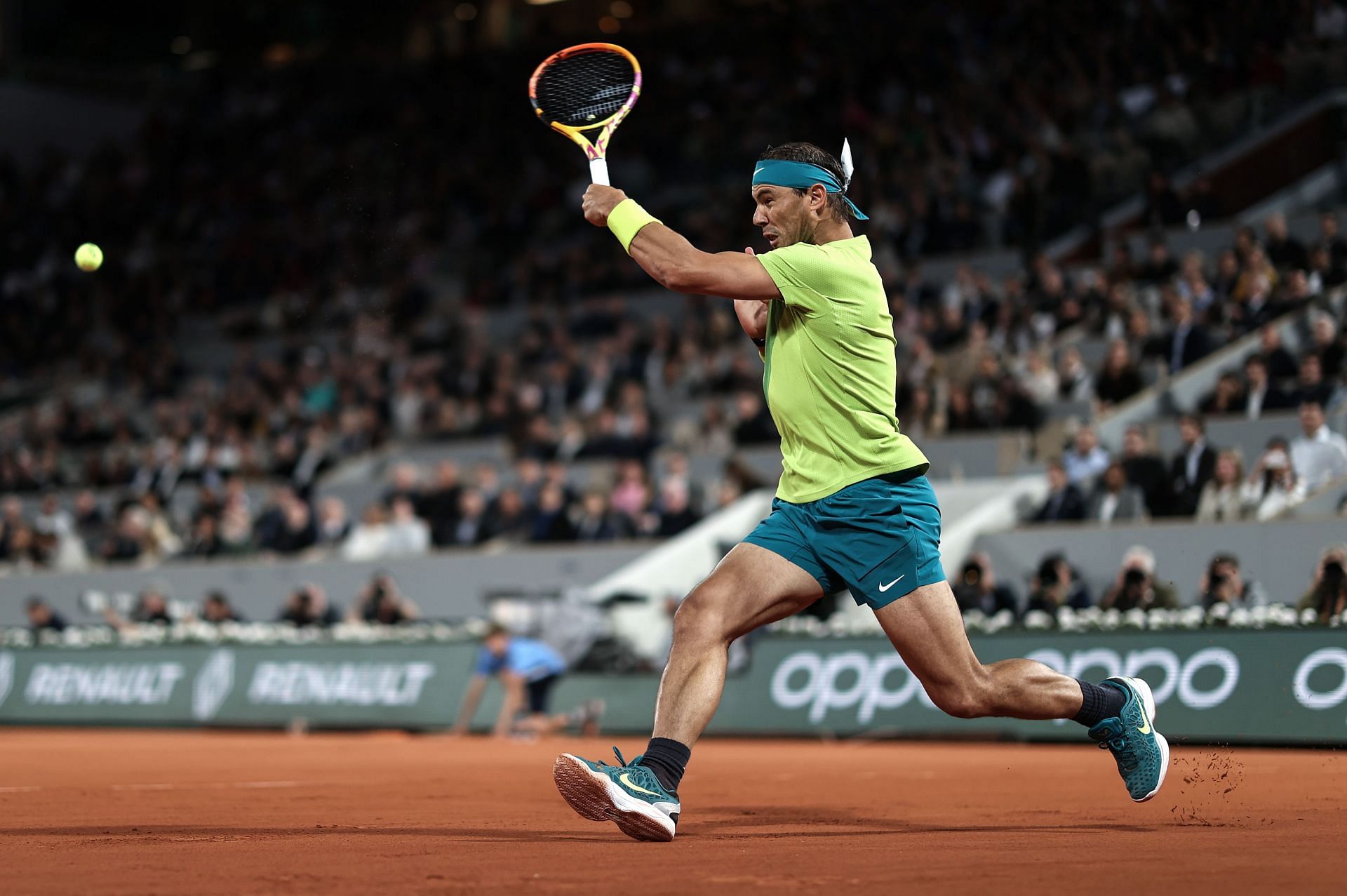 Rafael Nadal at the 2022 French Open.