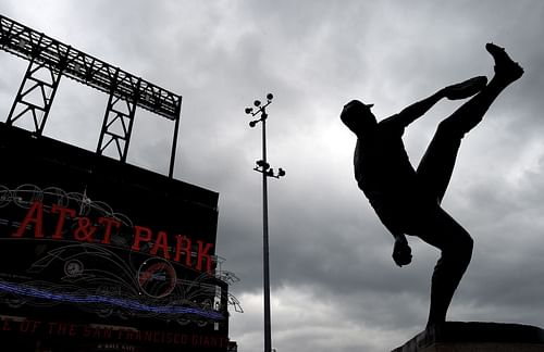 Juan Marichal's statue outside of the now-Oracle Park