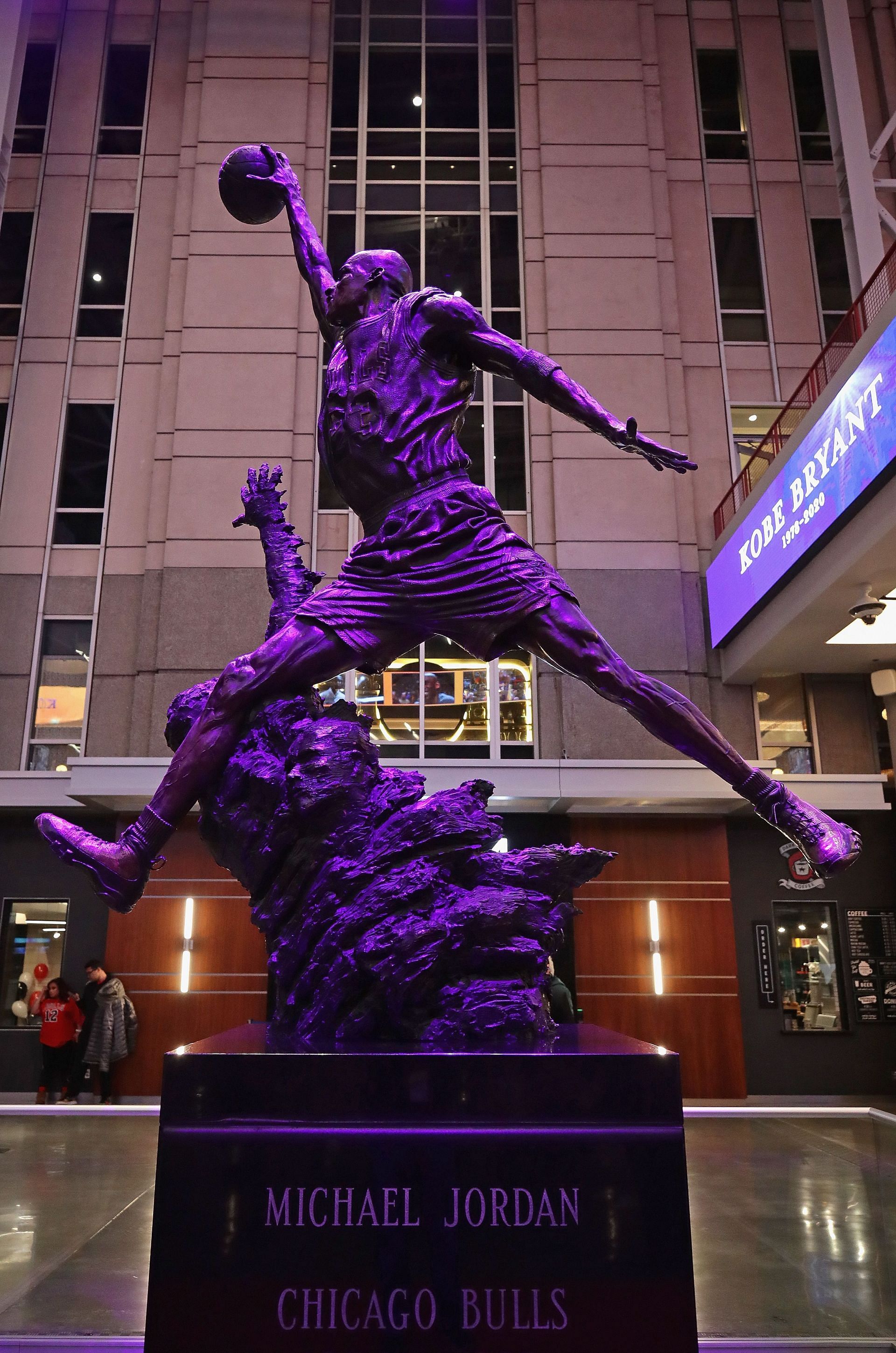 A statue of Jordan at the United Center in Chicago.