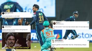 "Gautam Gambhir will bat better than this!" - Fans roast LSG for horrible batting collapse as GT qualify for IPL 2022 playoffs