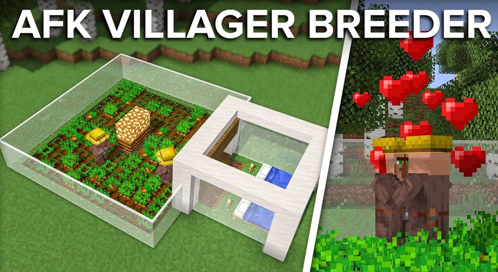 An automated village breeder can ensure players have plenty of trades to choose from (Image via Shulkercraft/Youtube)