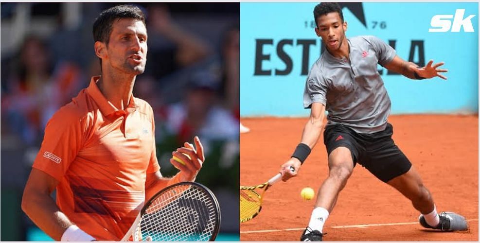 Novak Djokovic will take on Felix Auger-Aliassime in the Rome quarterfinals