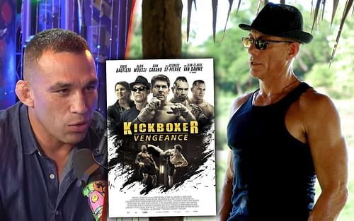 Fabricio Werdum speaks about Jean-Claude Van Damme [Werdum image courtesy - PodCast Inteligência Ltda.; Movie poster courtesy - @CartelHQ via Twitter; Van Damme image courtesy - @JCVD via Twitter]