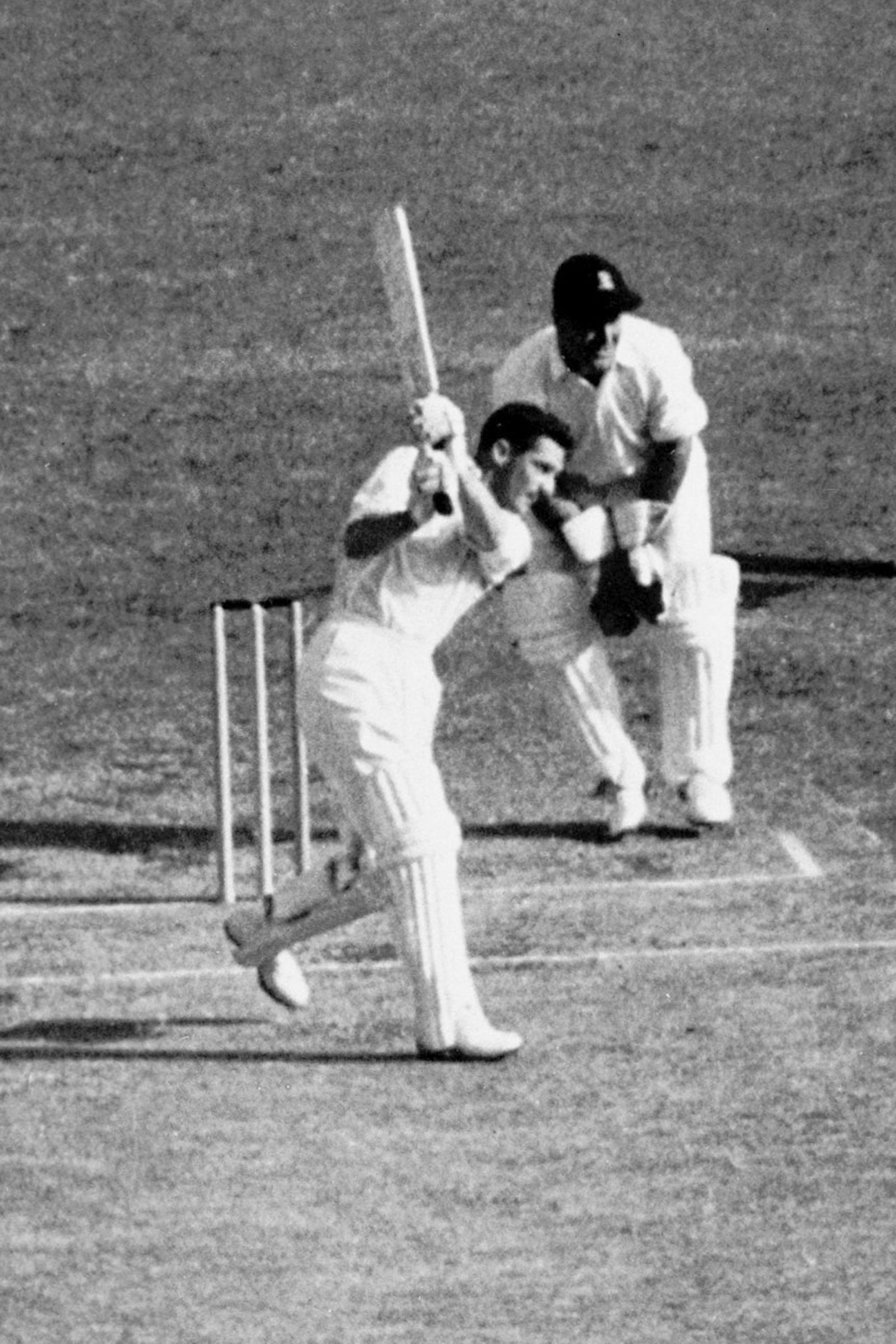 At the slightest opportunity Neil Harvey would skip down the wicket and hammer through the off-side