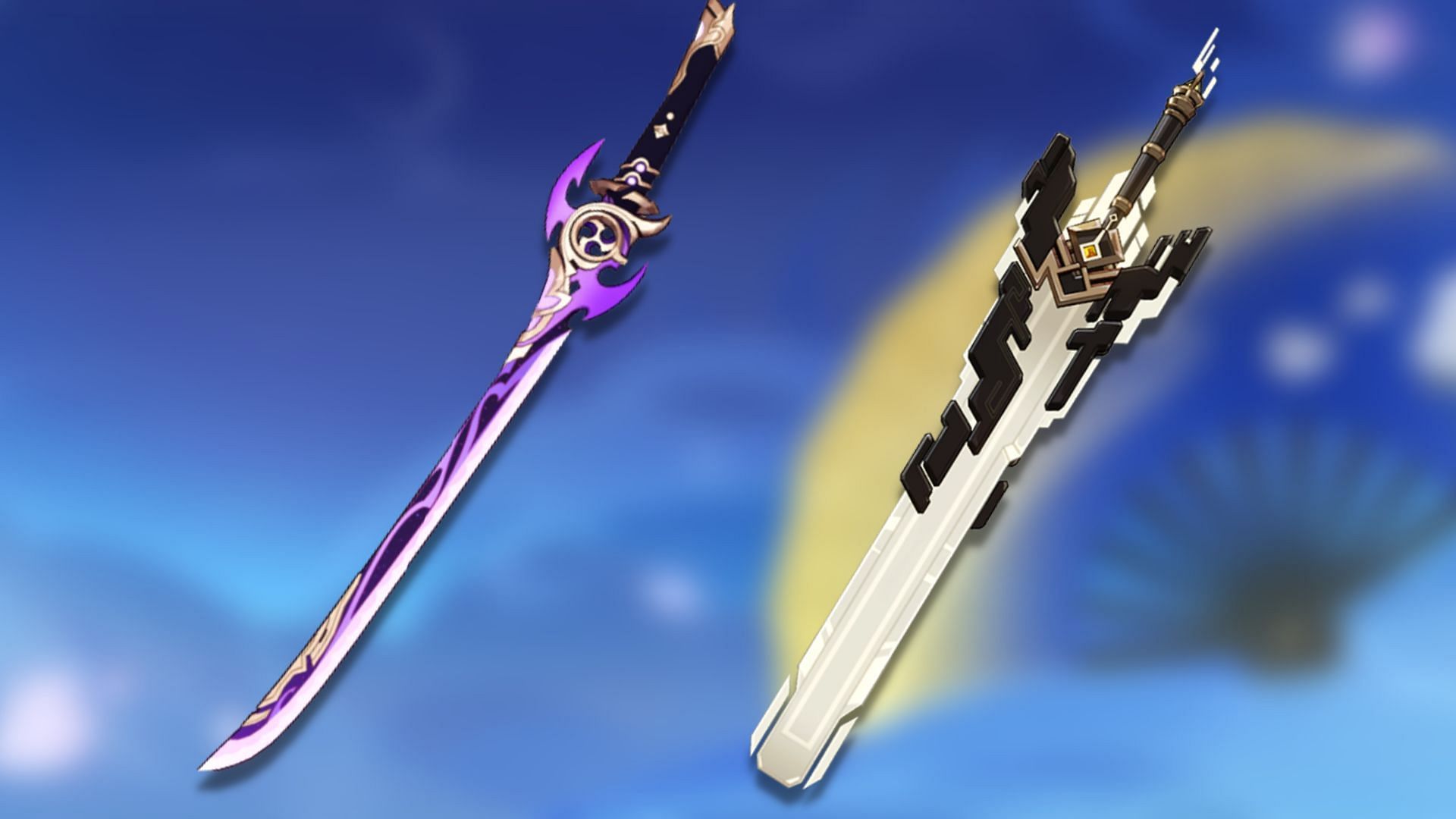 5-star weapons featured on the weapon banner (Image via Genshin Impact)
