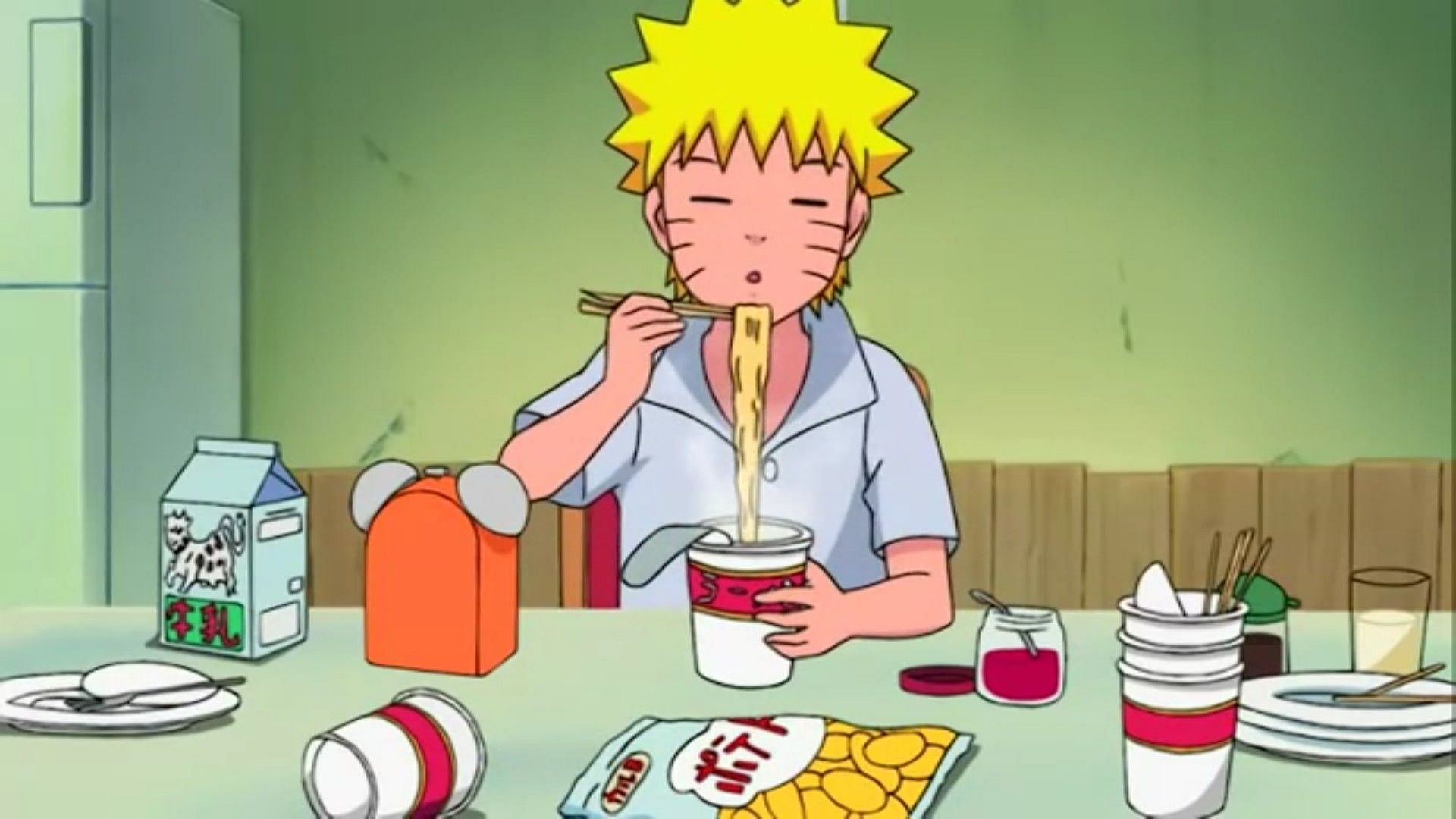 Naruto eating ramen for every meal was a terrible habit (Image via Pierrot)