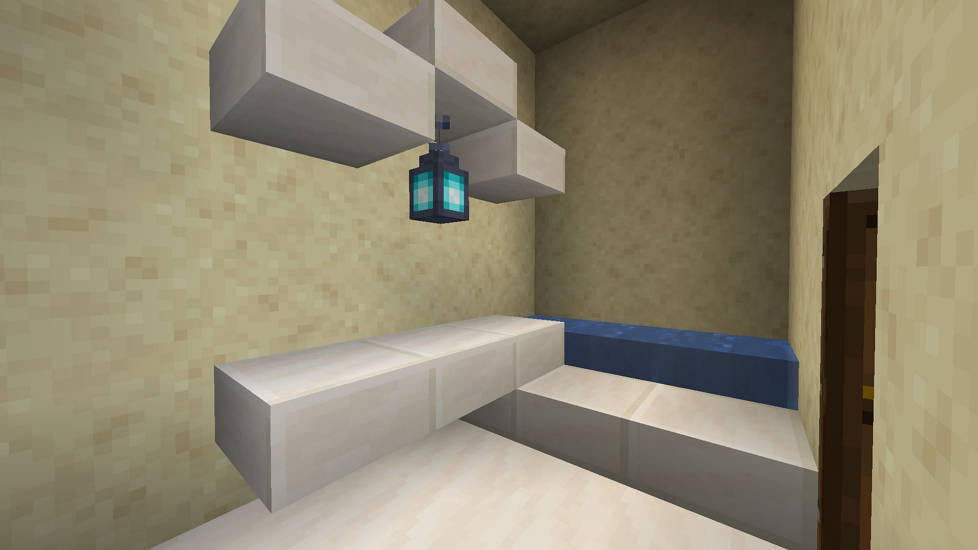 A bathroom connected to the bedroom (Image via Minecraft)