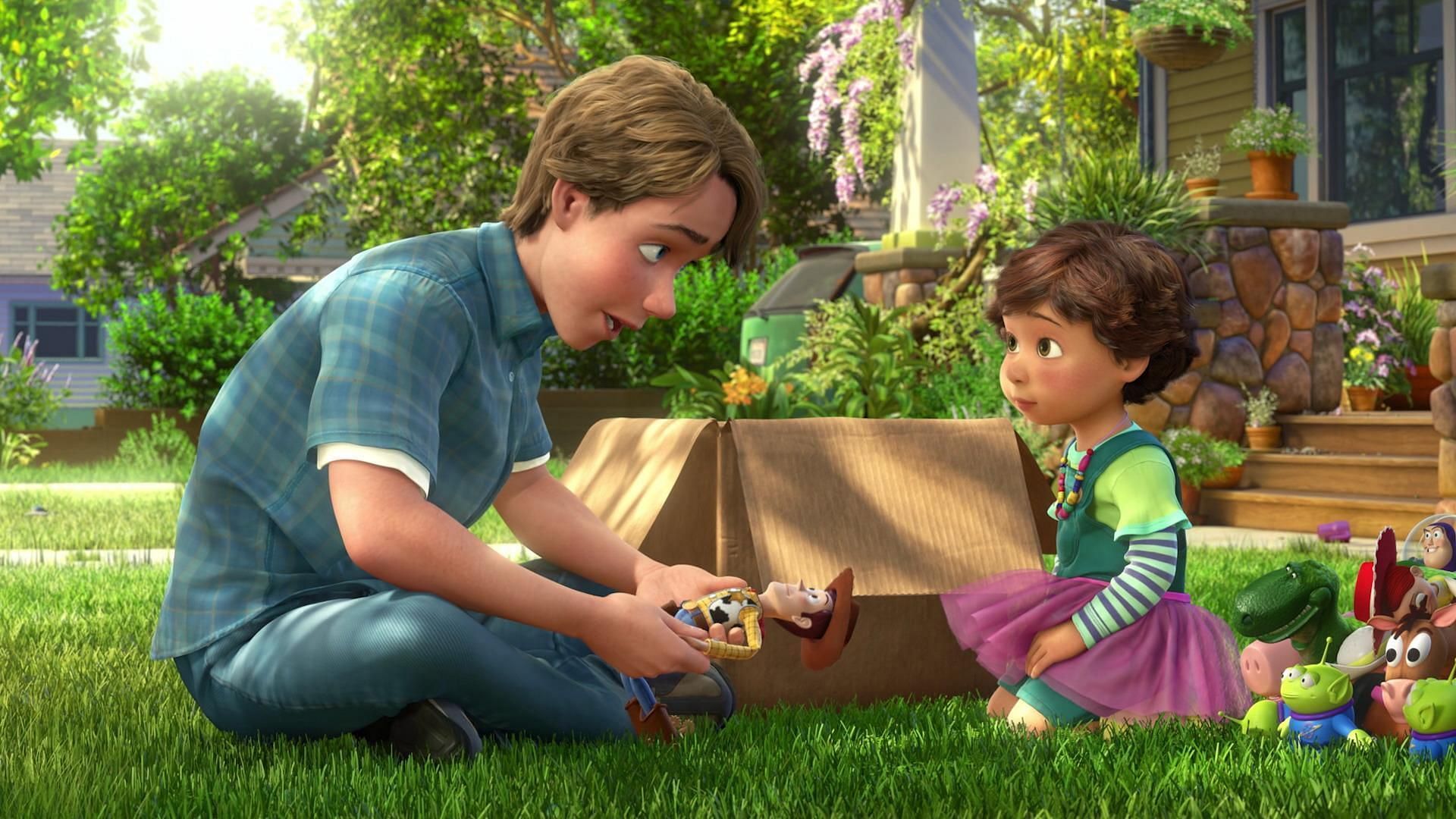 Andy giving away his toys to Bonnie (Image via Disney)