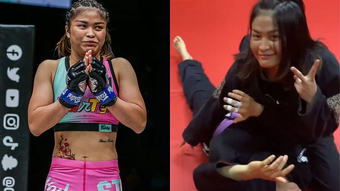 Watch: Stamp Fairtex making people tap at Fairtex Training Center