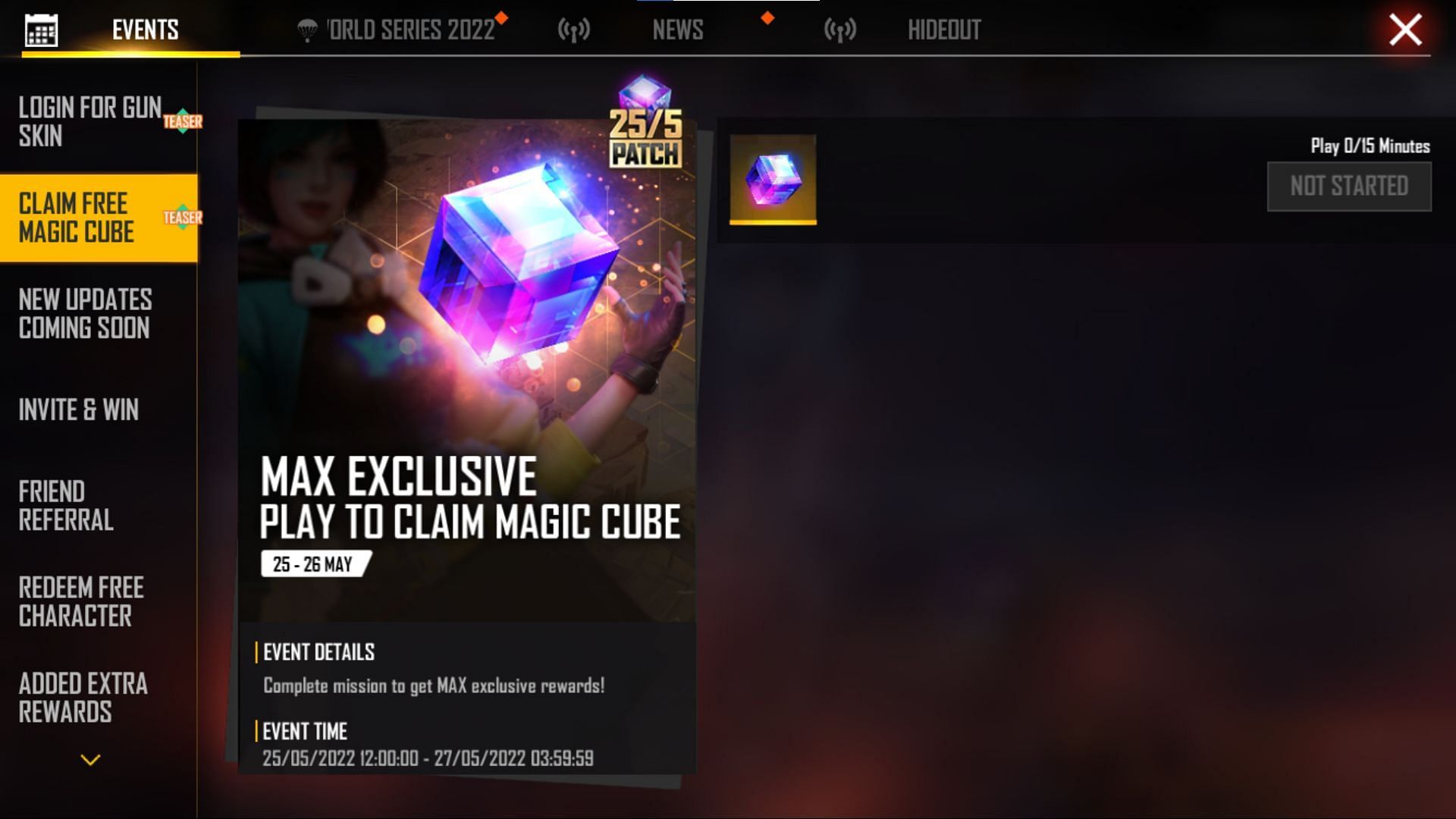 This event will be rewarding a Magic Cube for free (Image via Sportskeeda)