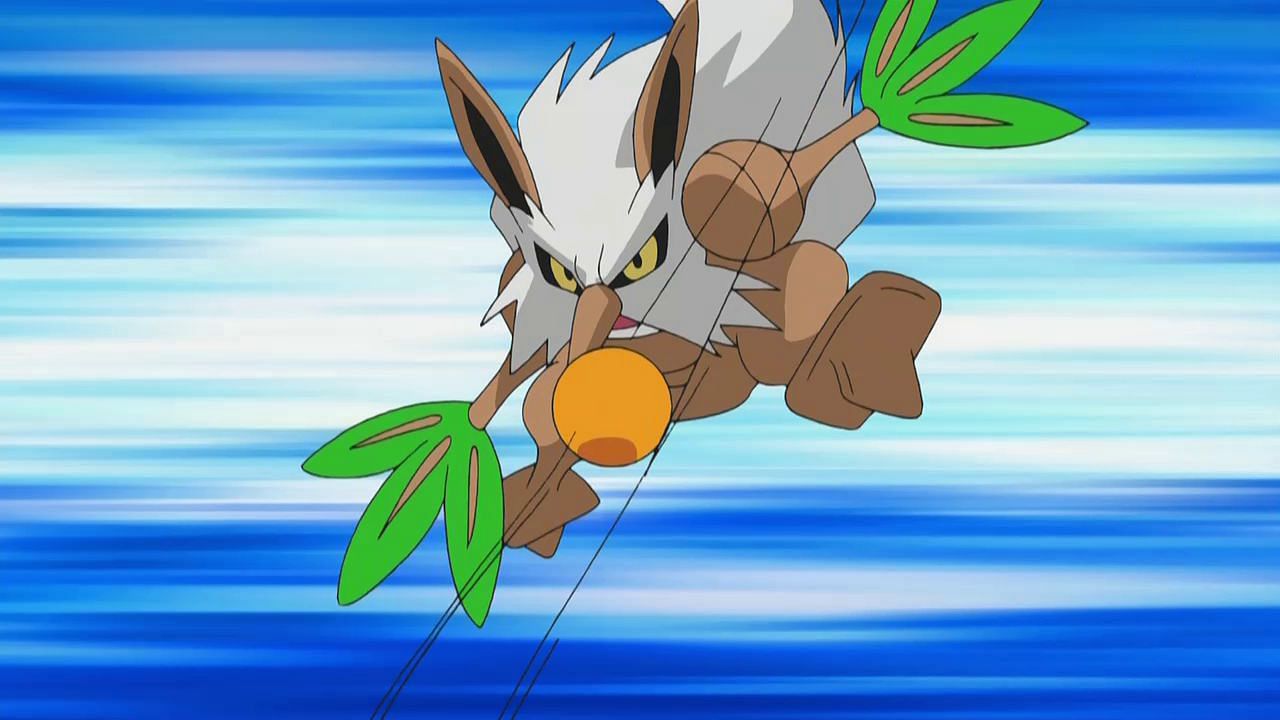 Shiftry as it appears in the anime (Image via The Pokemon Company)