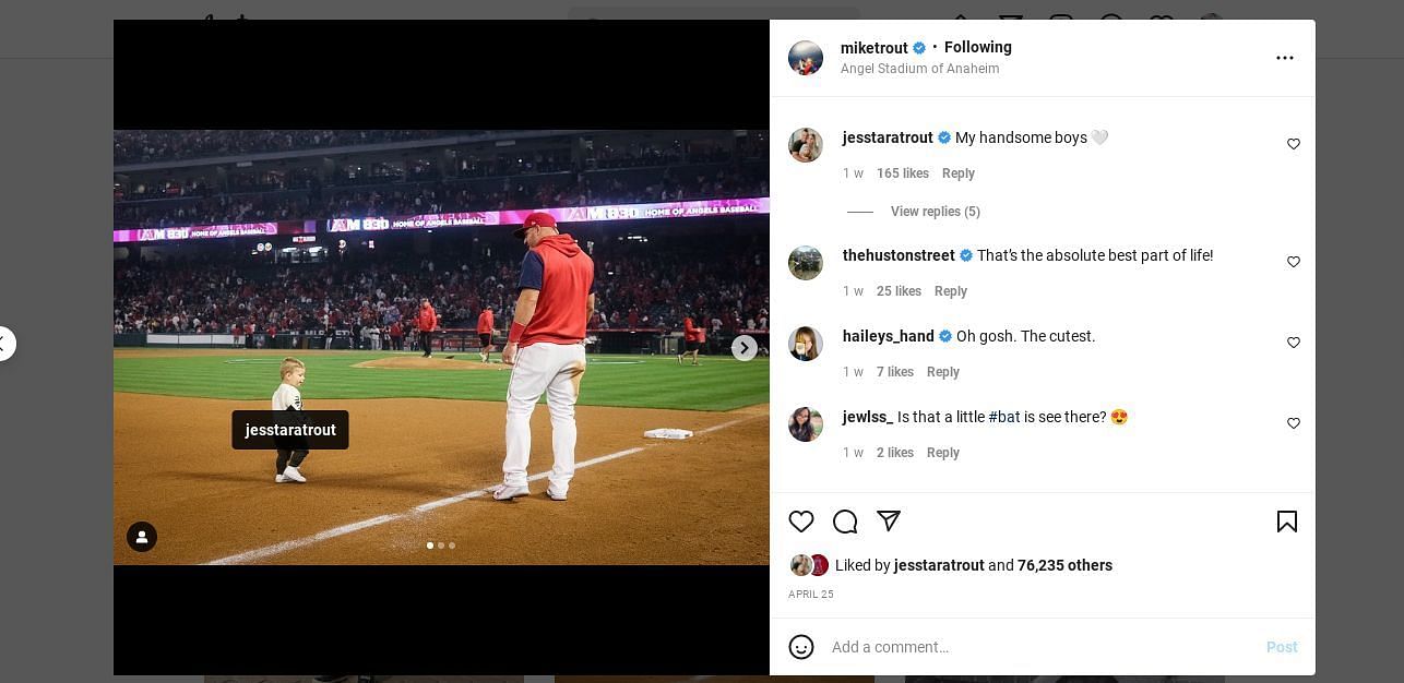 Mike Trout's son is ADORABLE 🥰 ❤️ #miketrout #cute #adorable